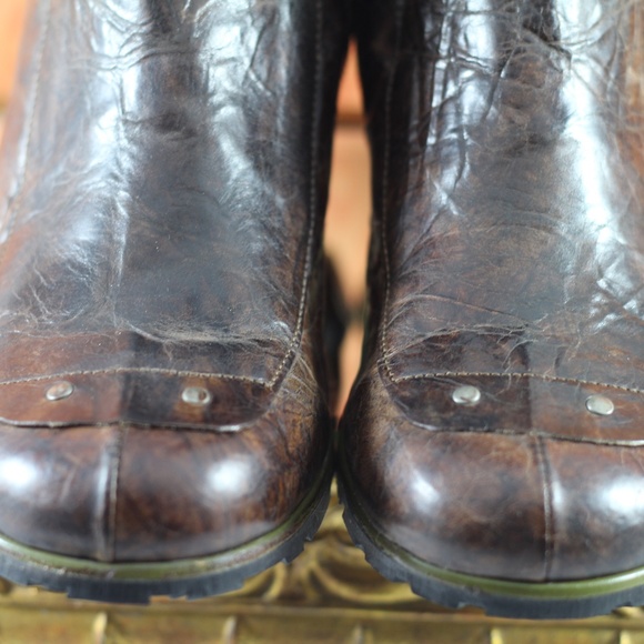 Eject Brown Leather Boots Like New - Picture 6 of 16